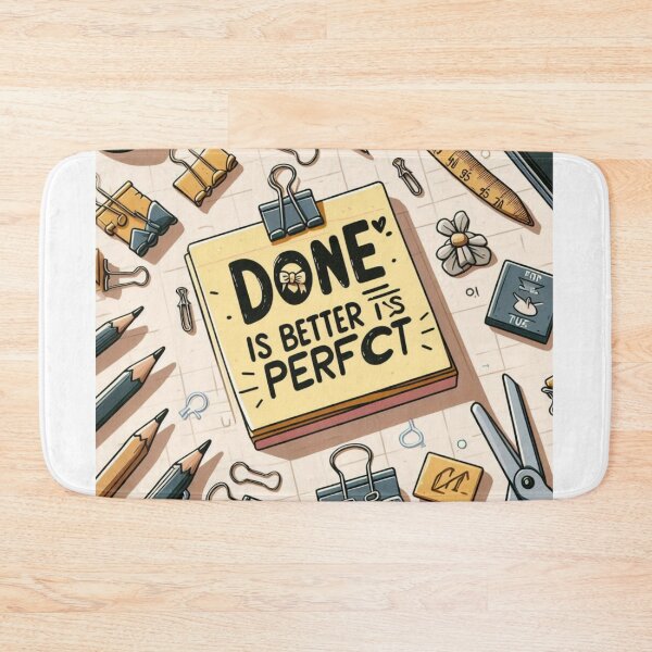 Item preview, Productivity Reminder – Done Is Better Than Perfect Sticky Note Style designed and sold by ashokreddy343.