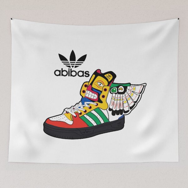 Item preview, Tribal Street Kicks – Bold Totem Sneaker Art designed and sold by Cattoon Studio.