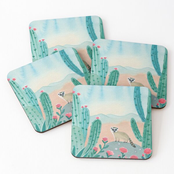 Item preview, Curious Coati in the Blooming Mexican Desert designed and sold by CloudReverie.