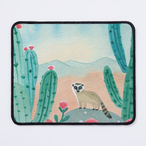Item preview, Curious Coati in the Blooming Mexican Desert designed and sold by CloudReverie.