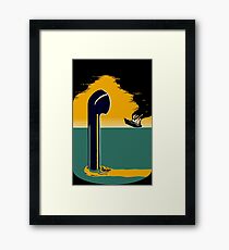 WW2 submarine vintage poster Framed Print