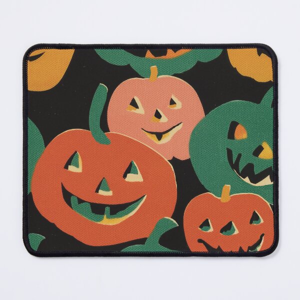 Item preview, Pumpkins all over block print designed and sold by Artlizzard.