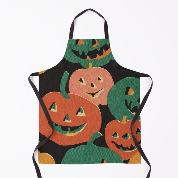 Item preview, Pumpkins all over block print designed and sold by Artlizzard.