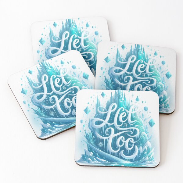 Item preview, Let It Go – Icy Theme with Flowy Handwritten Typography Design designed and sold by ashokreddy343.