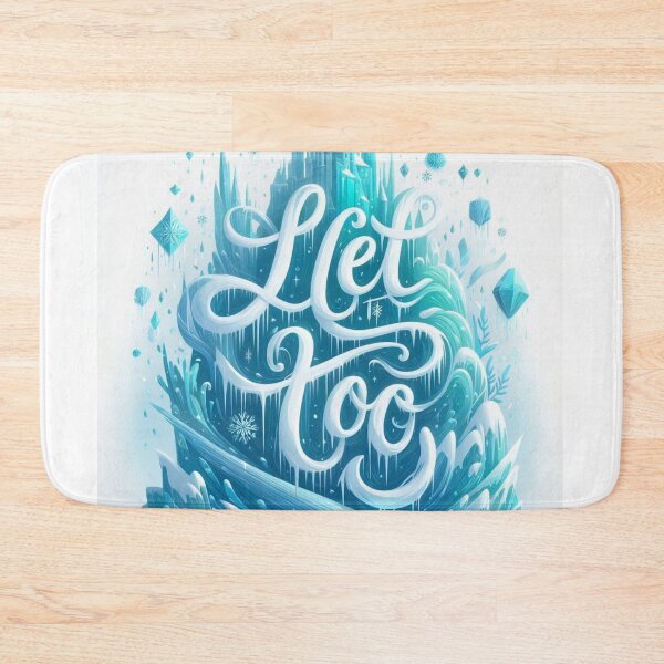 Item preview, Let It Go – Icy Theme with Flowy Handwritten Typography Design designed and sold by ashokreddy343.