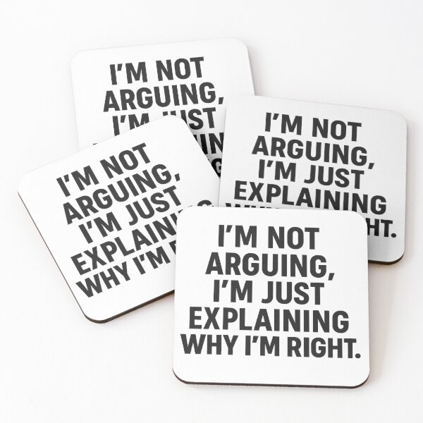 Item preview, Text about explaining being right designed and sold by DadGenX.