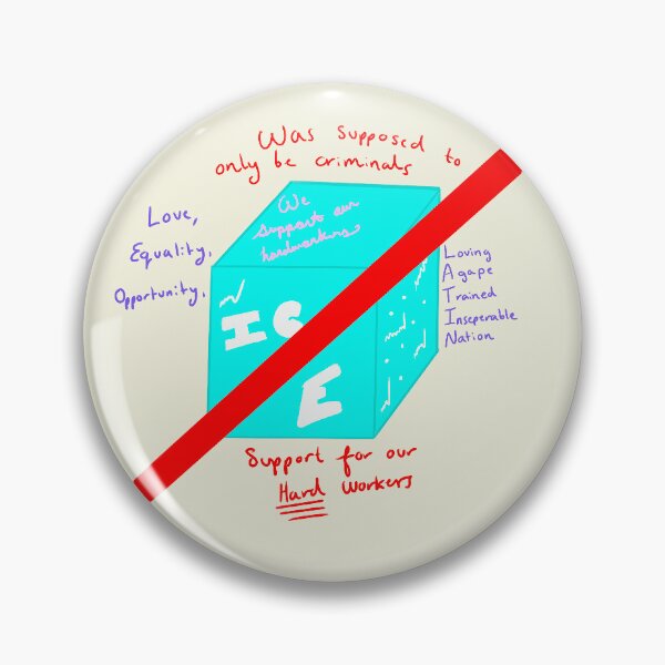 Item preview, Ice Protest Pin designed and sold by Bahntender.