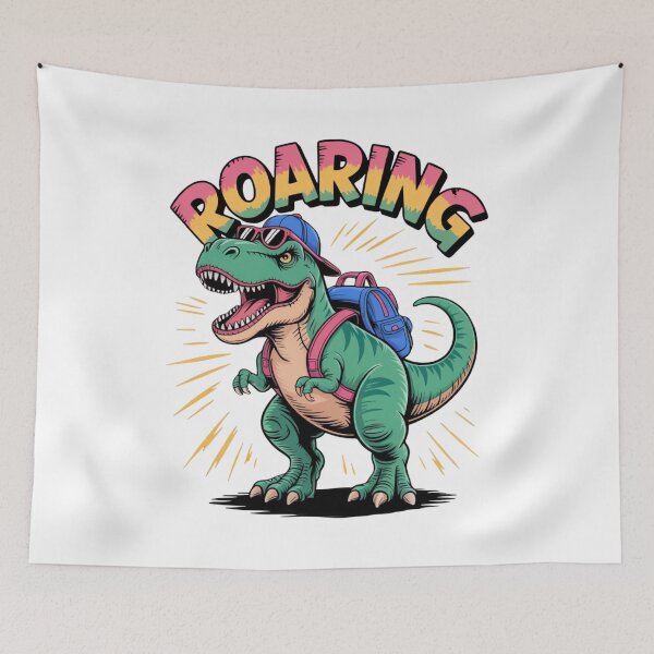 Item preview, Roaring T-Rex Back to School Cartoon Design designed and sold by ARTReMi.