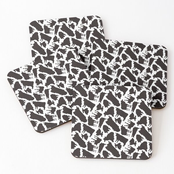Item preview, A literal cow print, black and white designed and sold by Joan and Rose.