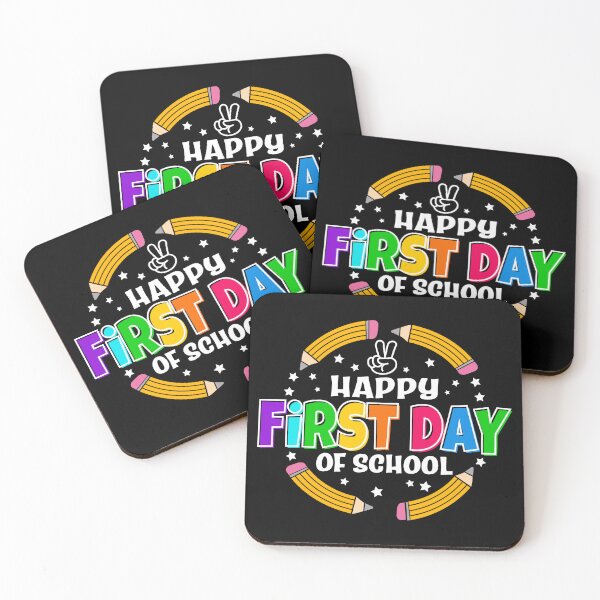 Item preview, Happy First Day Of School, Back to School, Teacher Shirt, First Day Sign, Kindergarten, PreK, Hello School, School Vibes designed and sold by OctonoteStudio.