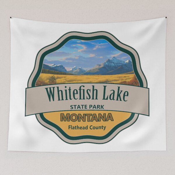 Item preview, Whitefish Lake State Park, Flathead County, Montana designed and sold by Wanderful-roads.