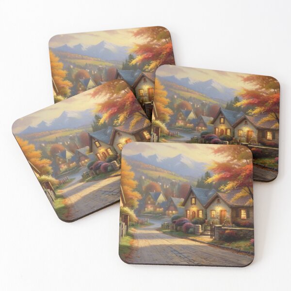 Item preview, Autumn Walk Through the Village Street designed and sold by BlareBlare.