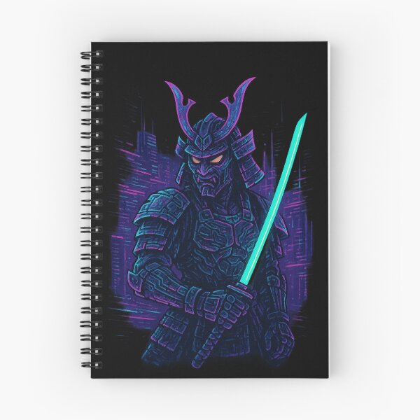 Item preview, Neon Cyber Samurai – Shadow in the Circuit City designed and sold by Design_Your_Day.