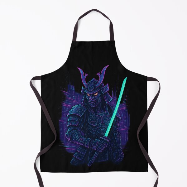 Item preview, Neon Cyber Samurai – Shadow in the Circuit City designed and sold by Design_Your_Day.