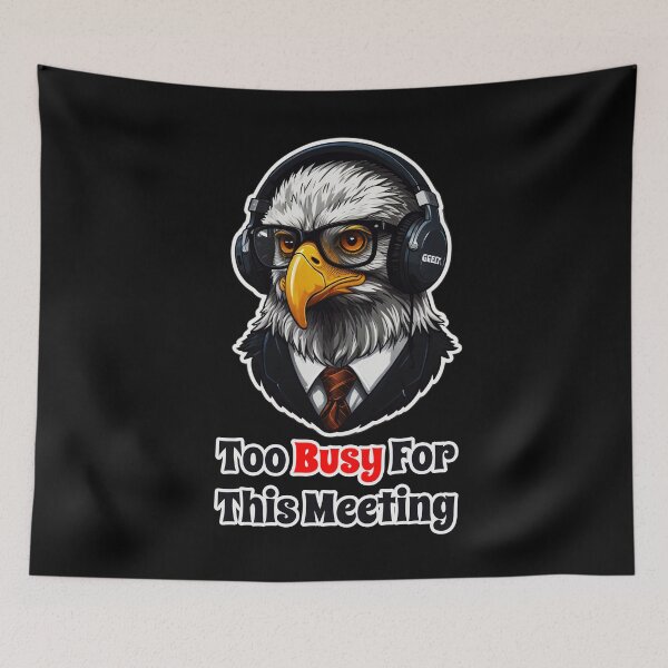 Item preview, Funny Corporate Eagle - I Hate Useless Agile Meetings designed and sold by Ridiculam Toga.