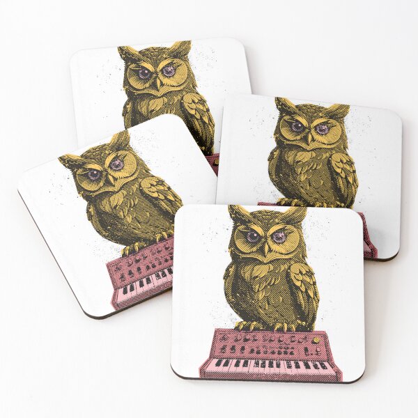 Item preview, Owl Playing Synthesizer Keyboard designed and sold by TurtleDojo.