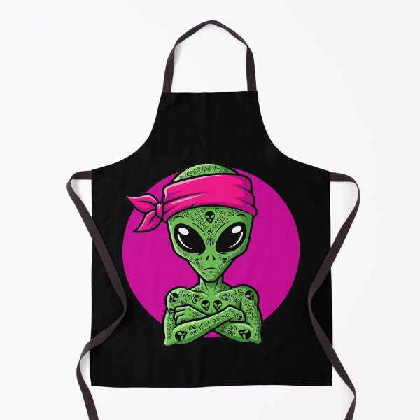 Item preview, Cool Tattooed Alien Bandana Cartoon designed and sold by Alex Songs.