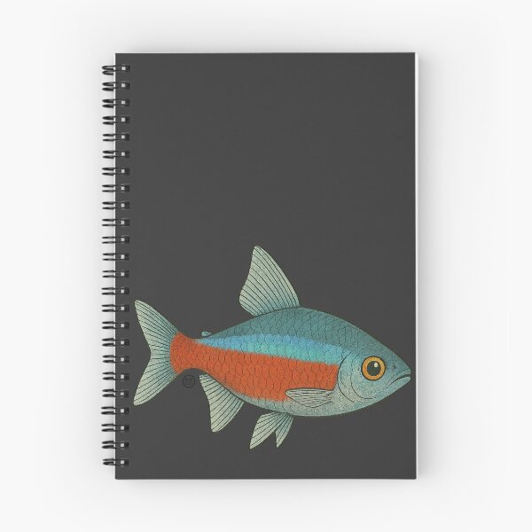 Item preview, Neon Tetra Fish Japanese Style - Amazon Fish - Cardinal Tetra designed and sold by Kabuji Store.