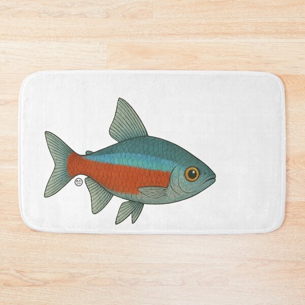 Item preview, Neon Tetra Fish Japanese Style - Amazon Fish - Cardinal Tetra designed and sold by Kabuji Store.