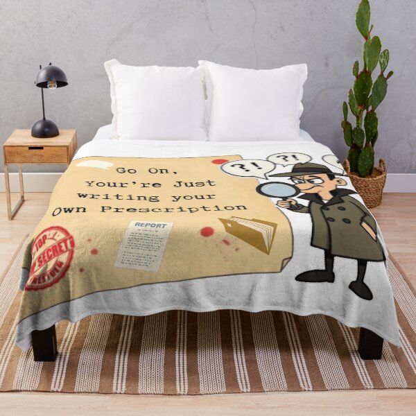 Item preview, "Detective's Note: Self-Prescription Warning" designed and sold by Mindful56.