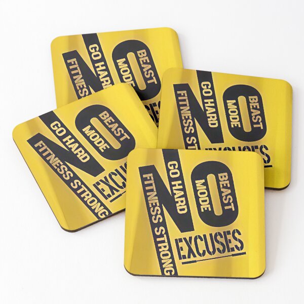 Item preview, No excuses fitness motivation beat mode  designed and sold by Sajidkrt.