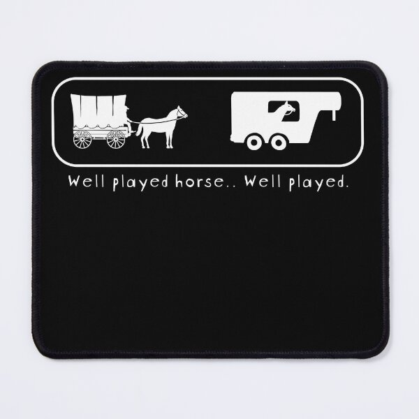 Item preview, Well Played Horse Then and Now Funny Design designed and sold by polygrafix.