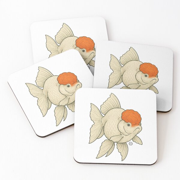 Item preview, Japanese Oranda Goldfish - Vintage Japanese Style Kingyo designed and sold by Kabuji Store.
