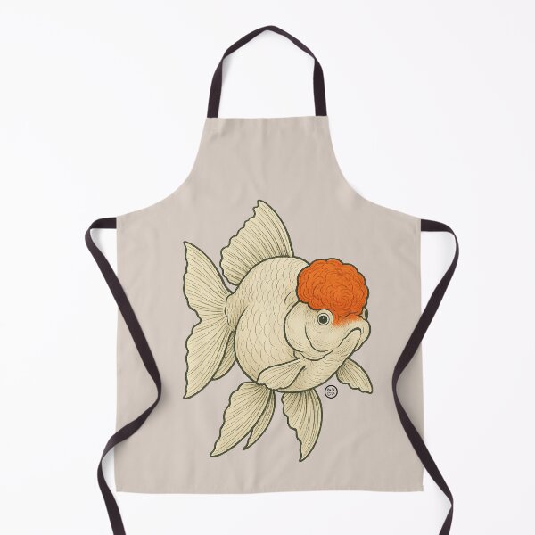 Item preview, Japanese Oranda Goldfish - Vintage Japanese Style Kingyo designed and sold by Kabuji Store.