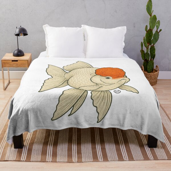 Item preview, Japanese Oranda Goldfish - Vintage Japanese Style Kingyo designed and sold by Kabuji Store.