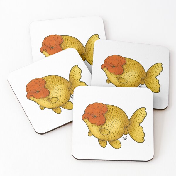 Item preview, Japanese Ranchu Goldfish - Vintage Japanese Style Kingyo designed and sold by Kabuji Store.