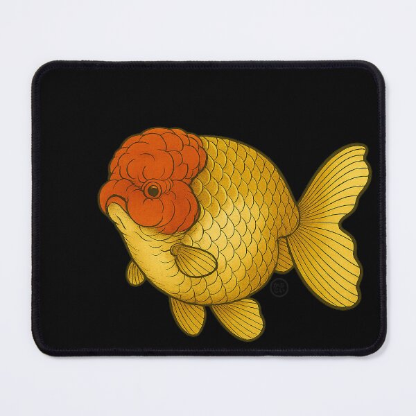 Item preview, Japanese Ranchu Goldfish - Vintage Japanese Style Kingyo designed and sold by Kabuji Store.