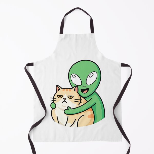 Item preview, Alien Hugging Cat Funny Cartoon Cute Space designed and sold by Alex Songs.