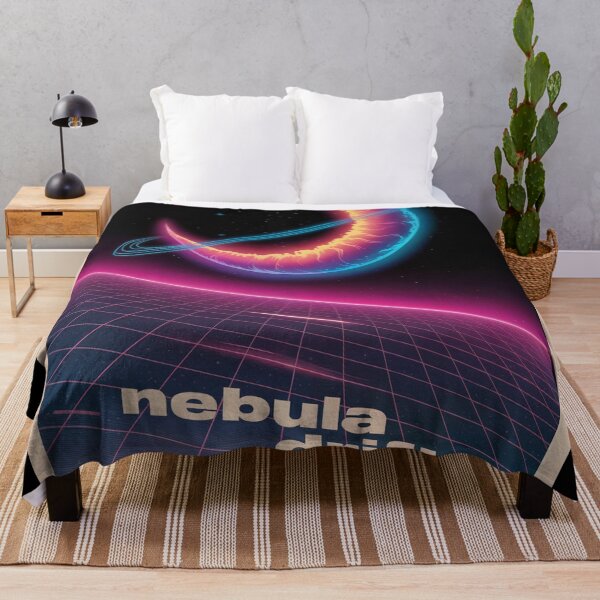 Item preview, Nebula Drift - Retro Synthwave Cosmos designed and sold by ShadowAndSlate.
