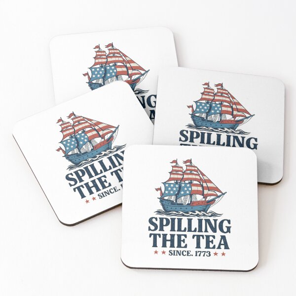 Item preview, Spilling The Tea Since 1773 Funny Patriotic Ship designed and sold by Alex Songs.