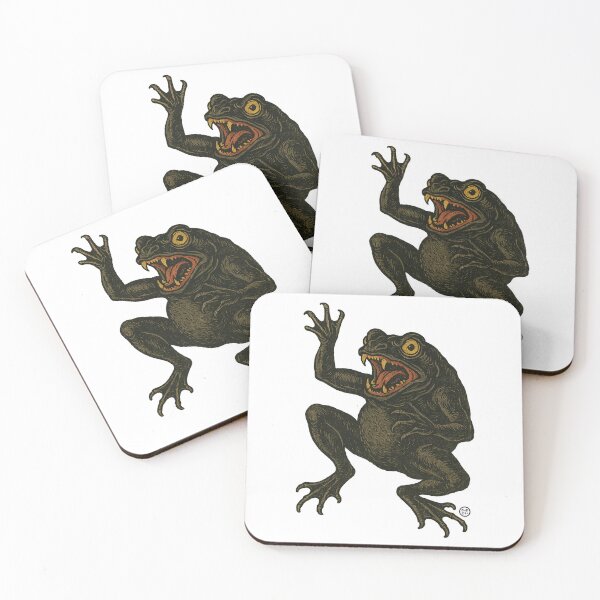 Item preview, Fearless Japanese Black Frog - No Fear Vintage Japanese Yokai Style designed and sold by Kabuji Store.