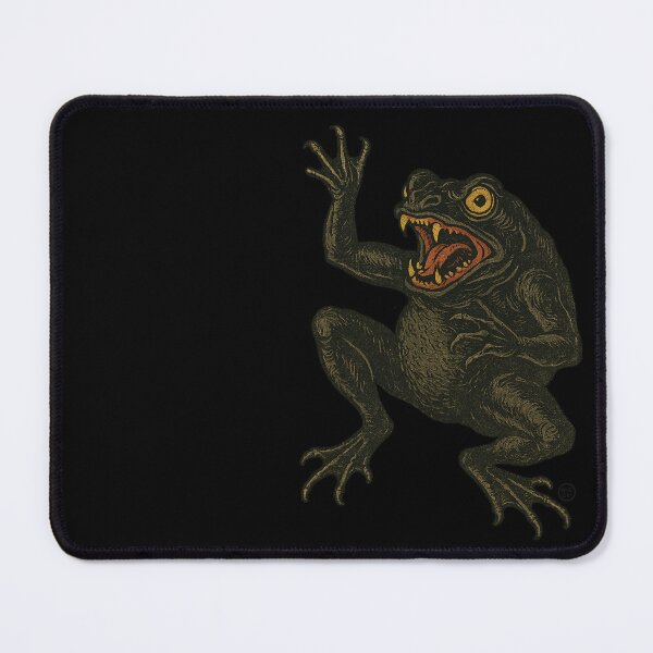 Item preview, Fearless Japanese Black Frog - No Fear Vintage Japanese Yokai Style designed and sold by Kabuji Store.