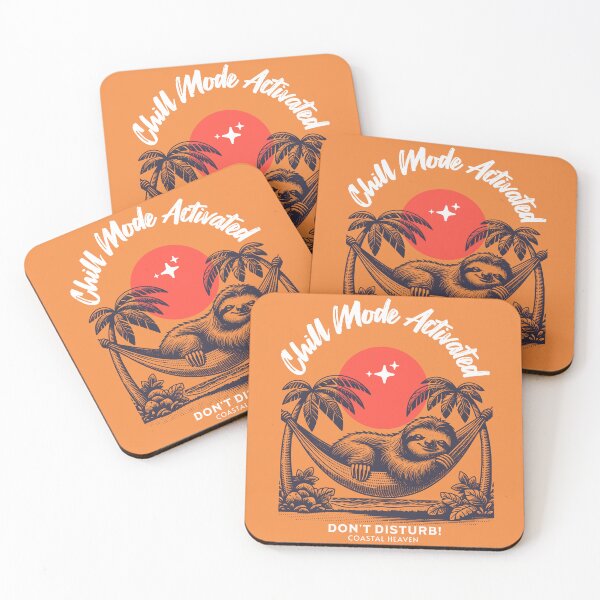 Item preview, Chill Mode Activated – Sloth Hammock Paradise Design designed and sold by Broken Minimalister.