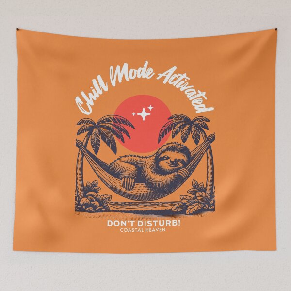 Item preview, Chill Mode Activated – Sloth Hammock Paradise Design designed and sold by Broken Minimalister.