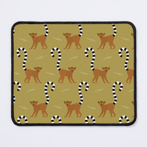 Item preview, ring-tailed lemurs on green designed and sold by reneesillus.