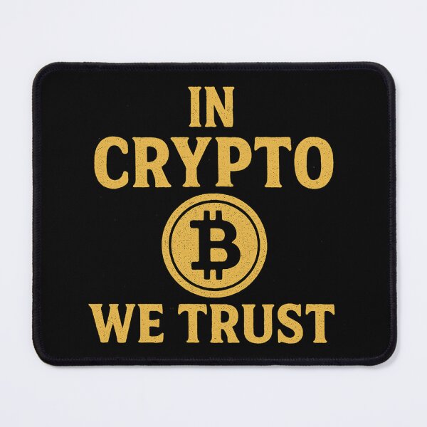 Item preview, In Crypto We Trust – Bold Typographic Design designed and sold by DIRTYSKETCHH.
