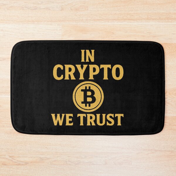 Item preview, In Crypto We Trust – Bold Typographic Design designed and sold by DIRTYSKETCHH.