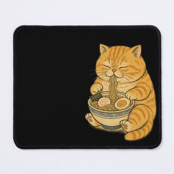 Item preview, Noodle Cat - Ramen Cat Japanese Kawaii Ramen Neko - Orange Tabby Cat designed and sold by Kabuji Store.