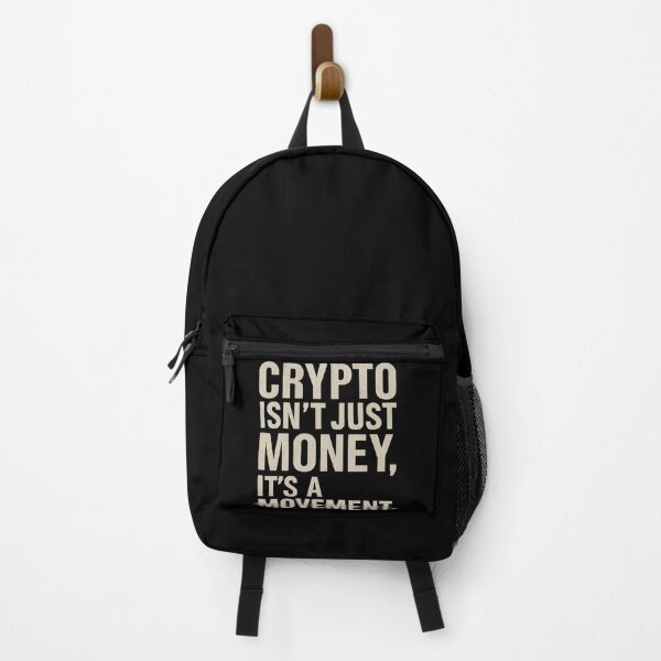 Item preview, Crypto Isn't Just Money, It's a Movement – Bold Typographic Design designed and sold by DIRTYSKETCHH.