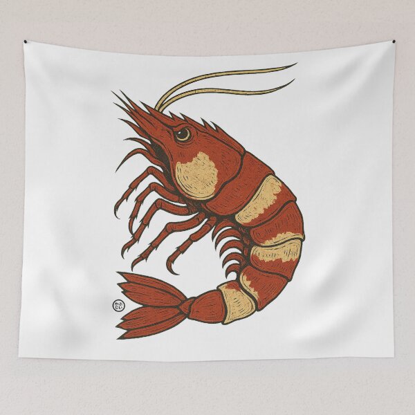 Item preview, Angry Japanese Crystal Red Shrimp  designed and sold by Kabuji Store.
