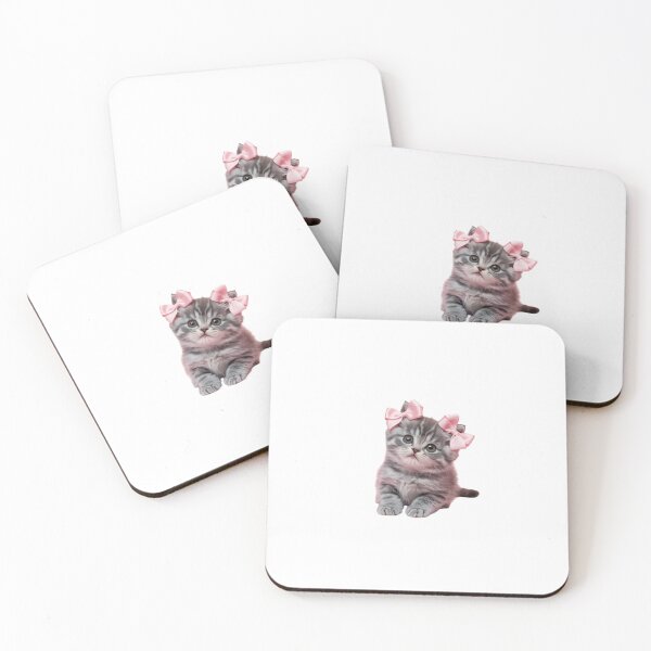 Item preview, Sweet Blush Bow Kitty  designed and sold by Cat Forever.