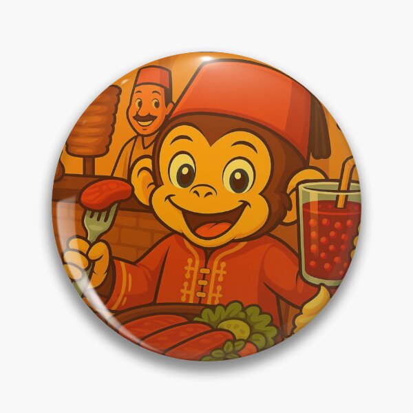 Item preview, Monkey's Turkish Culinary Adventure designed and sold by SammyMorry.