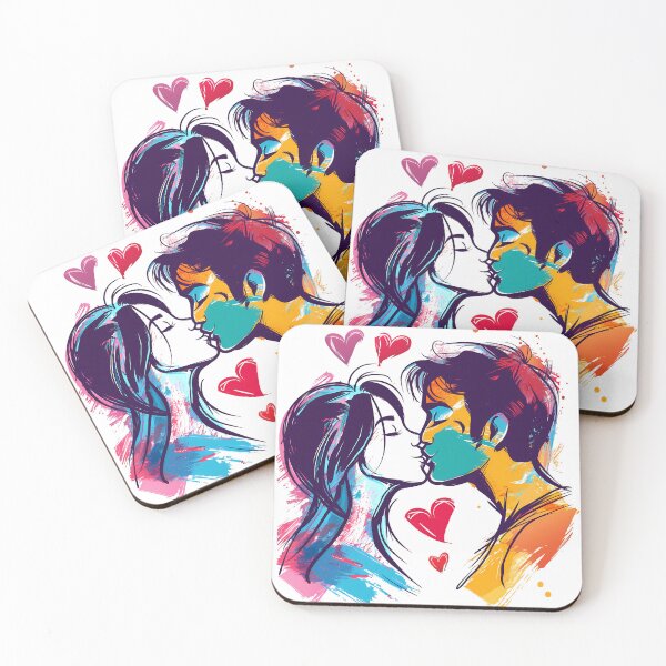 Item preview, Couple kissing designed and sold by Asapusri.