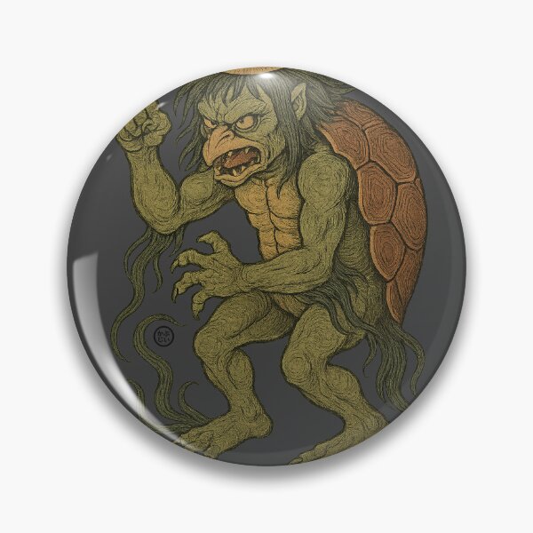 Item preview, Fearless Kappa Yokai  - No Fear Vintage Japanese Yokai Style designed and sold by Kabuji Store.