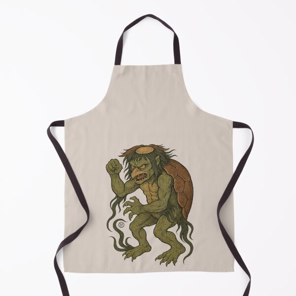 Item preview, Fearless Kappa Yokai - No Fear Vintage Japanese Yokai Style designed and sold by Kabuji Store.