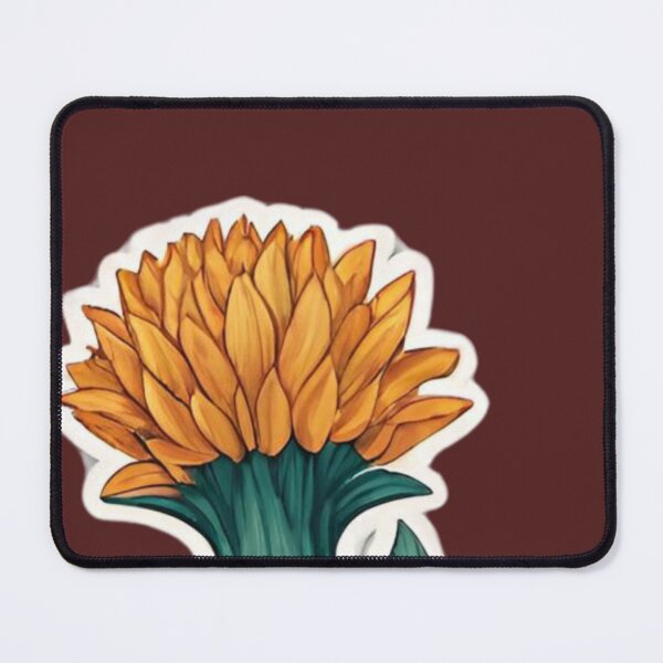 Item preview, Orange Flower Printed Design designed and sold by layqaas.